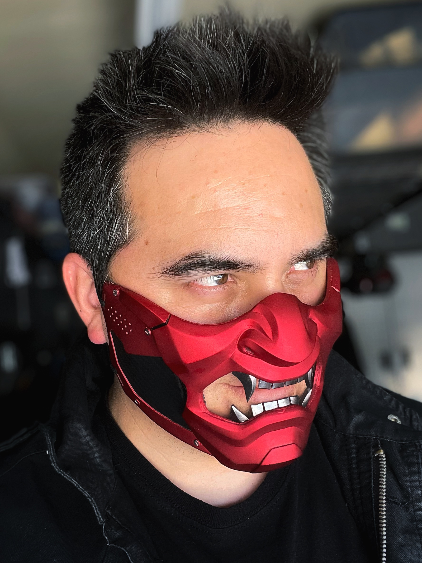 Costume Face Mask - Oni